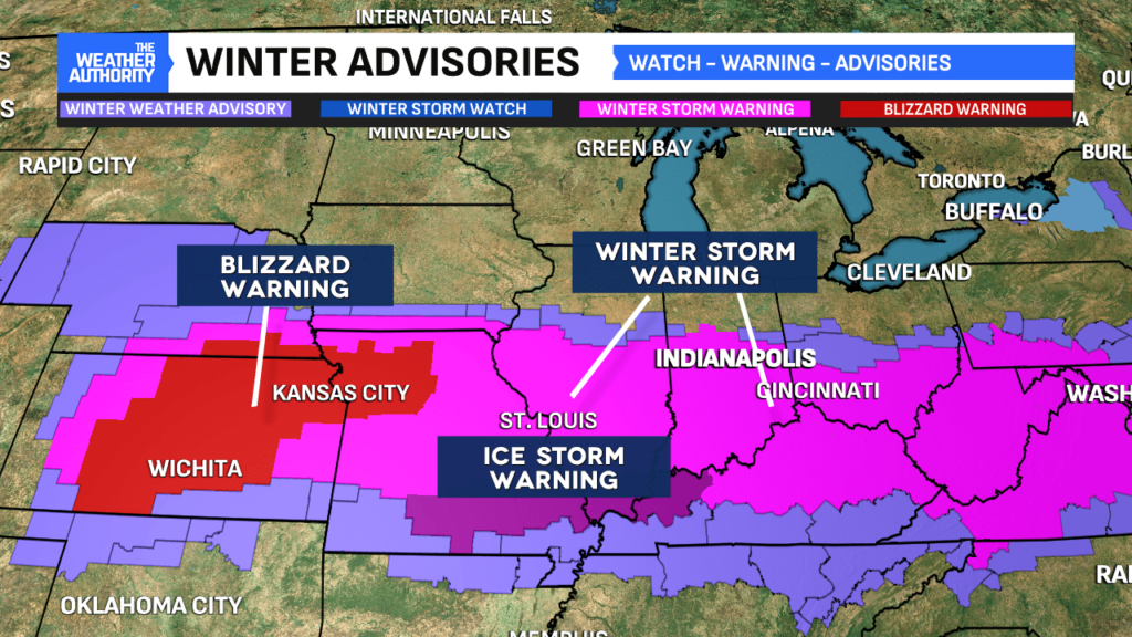 Winter storm warning in effect for central Indiana Sunday and Monday ...